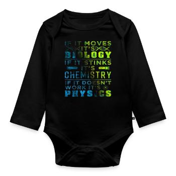 Biologie - Body Bébé bio manches longues - noir - Devant