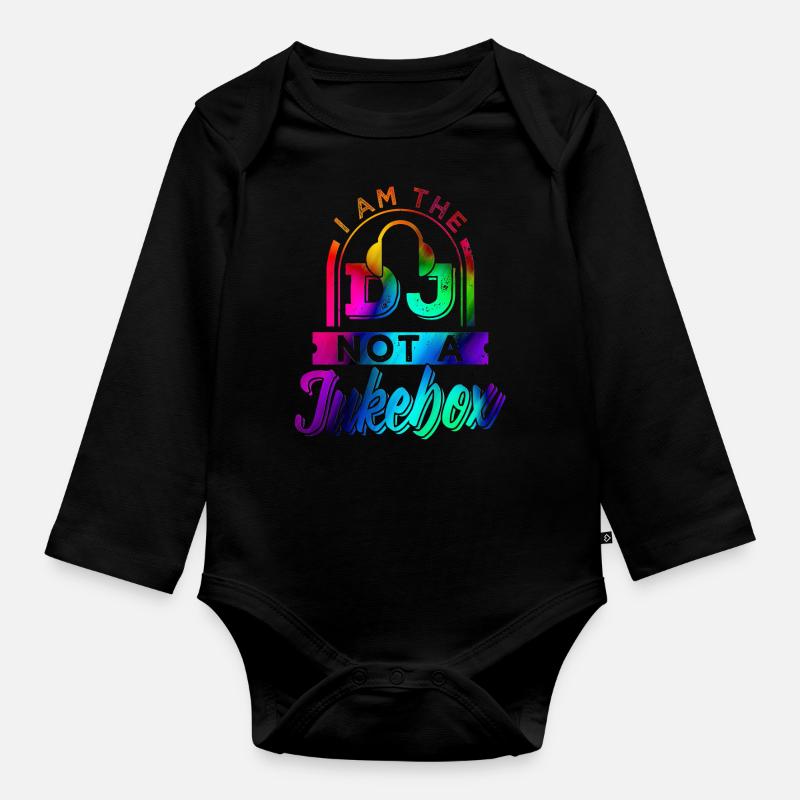 Dj - Body Bébé bio manches longues - noir