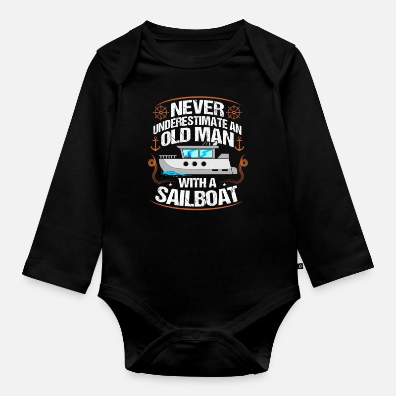 Schiffe - Baby Bio-Langarm-Body - Schwarz