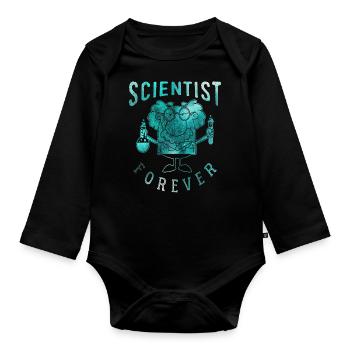Scientifiques - Body Bébé bio manches longues - noir - Devant