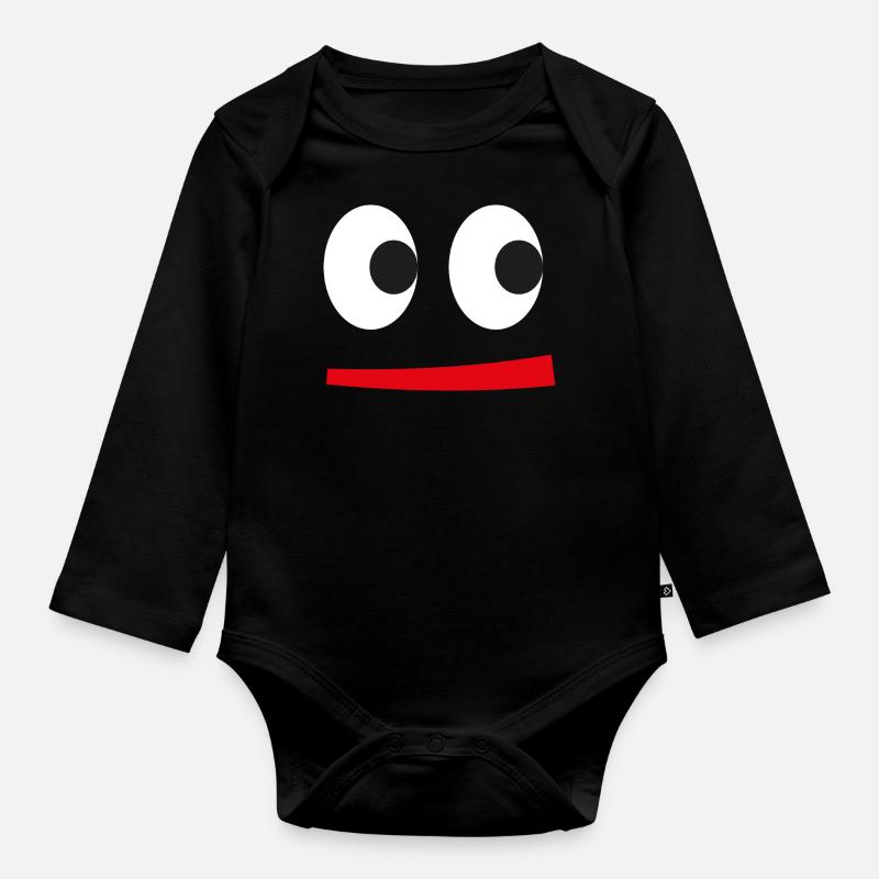 funnyface - Baby Bio-Langarm-Body - Schwarz