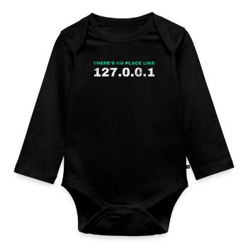 Nerds d'ordinateur programmeur de cadeau drôle - Body Bébé bio manches longues - noir - Devant