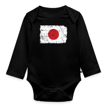 Japan - Baby Bio-Langarm-Body - Schwarz - Vorne