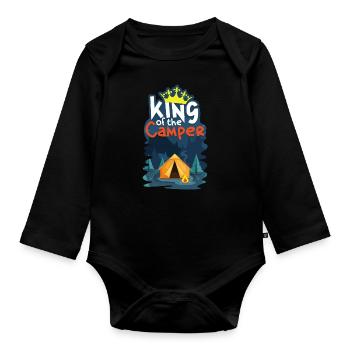 Camper - Baby Bio-Langarm-Body - Schwarz - Vorne