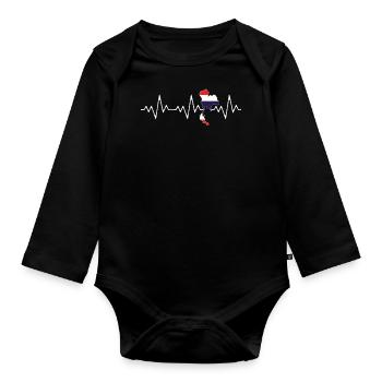 Thaïlande - Body Bébé bio manches longues - noir - Devant