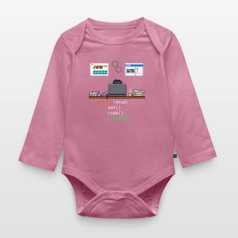 Programming Computer Science Developer Programmer Organic Longsleeve Baby Bodysuit
