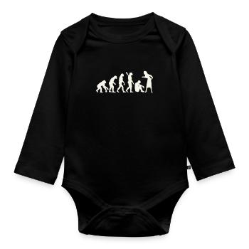 Junggesellenabschied - Baby Bio-Langarm-Body - Schwarz - Vorne
