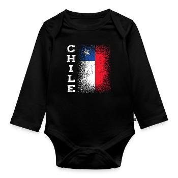 Chili - Body Bébé bio manches longues - noir - Devant