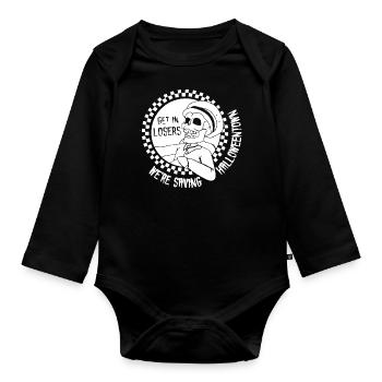 Get In Losers We're Saving Halloween Town T-Shirt - Body Bébé bio manches longues - noir - Devant