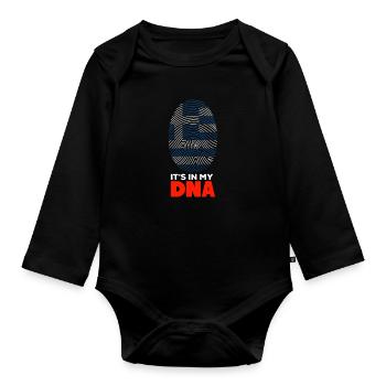 Greece - Organic Longsleeve Baby Bodysuit - black - Front