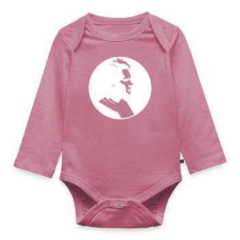 Marie Curie - Organic Longsleeve Baby Bodysuit - mauve - Front