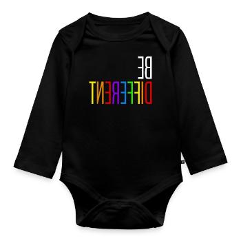 LGBT Gay Pride Lesbian Seien Sie andere Geschenkidee - Baby Bio-Langarm-Body - Schwarz - Vorne