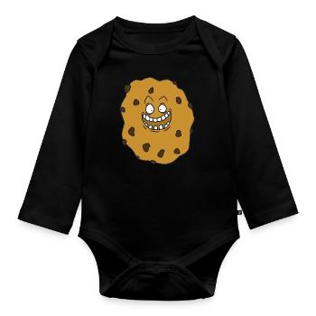 Cookie de BD - Body Bébé bio manches longues - noir - Devant