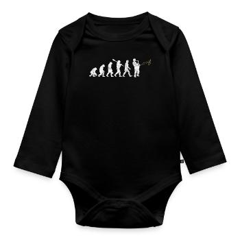 Saxophone Saxophone Evolution - Body Bébé bio manches longues - noir - Devant
