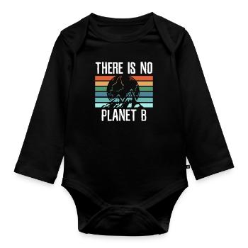 Climate Climate Change Climate Protection Rainforest Gift - Organic Longsleeve Baby Bodysuit - black - Front