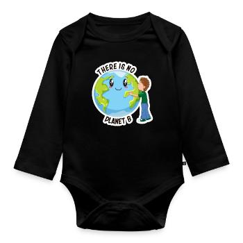 Changement climatique - Body Bébé bio manches longues - noir - Devant