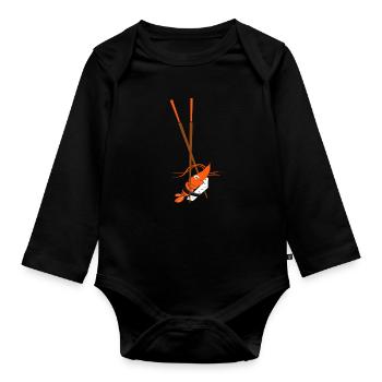 Sushi - Body Bébé bio manches longues - noir - Devant