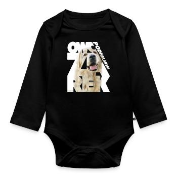 Owczarek Podhalanski III - Baby Bio-Langarm-Body - Schwarz - Vorne