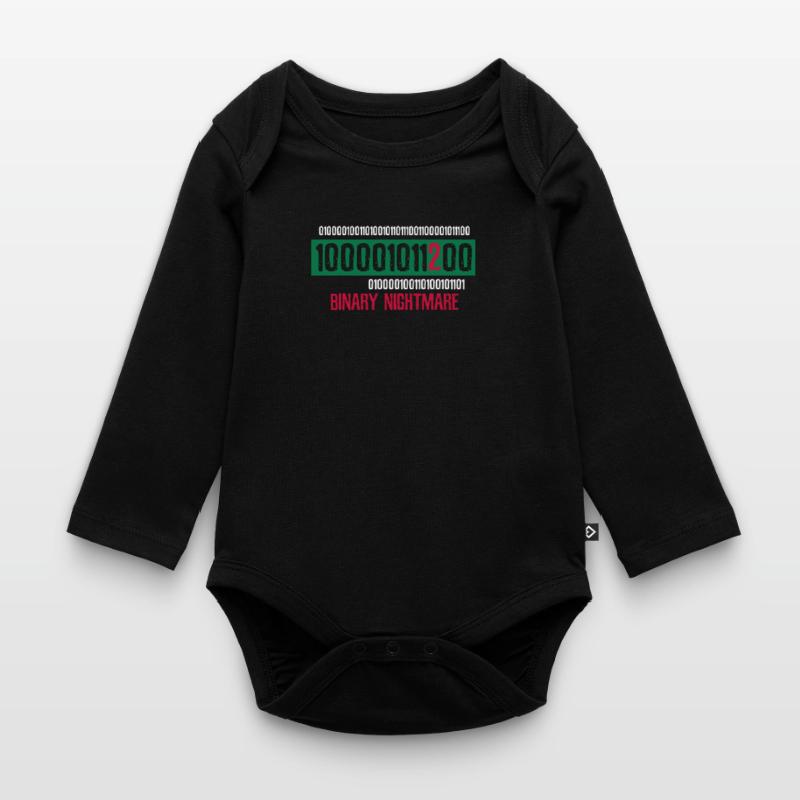 Geek Coder Coding Nerd cadeau Body Bébé bio manches longues