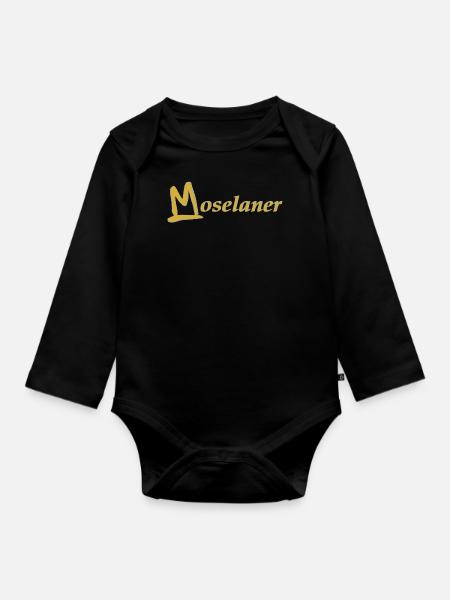 Moselaner - Baby Bio-Langarm-Body - Schwarz