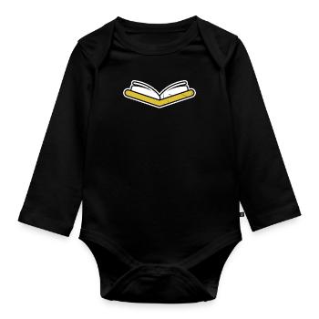 Des études allemandes - Body Bébé bio manches longues - noir - Devant