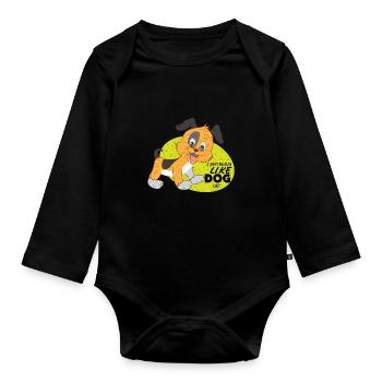 Dog Love Dog Owners Dog Sports Dog Gift - Organic Longsleeve Baby Bodysuit - black - Front