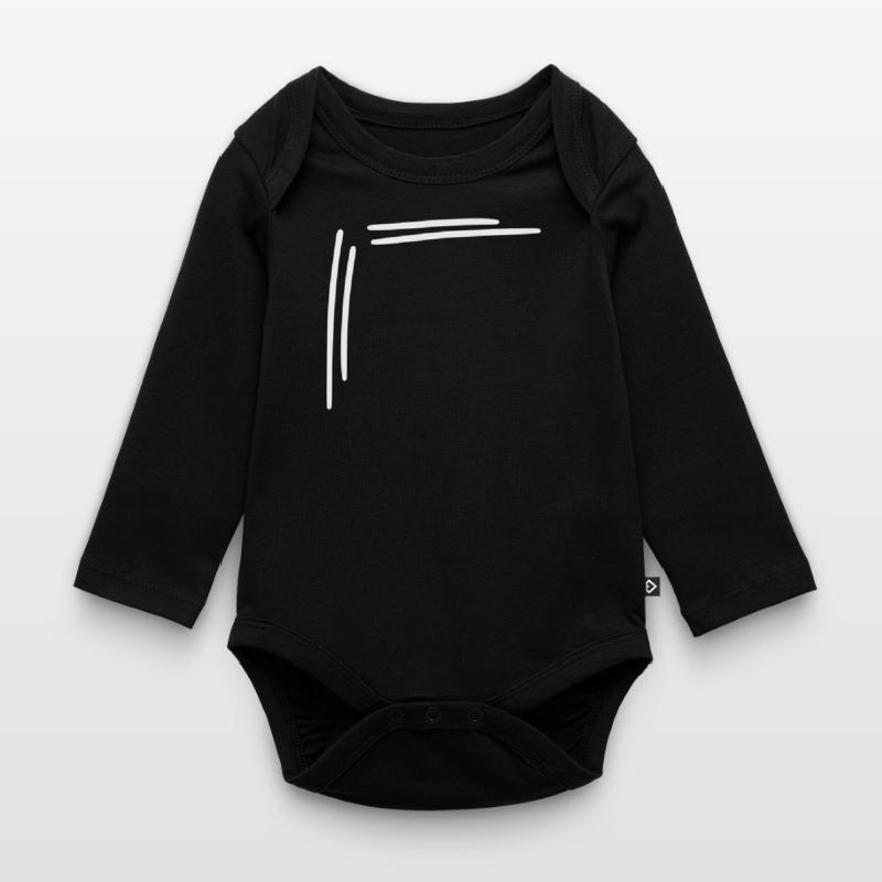 angular frame corner Vector Organic Longsleeve Baby Bodysuit