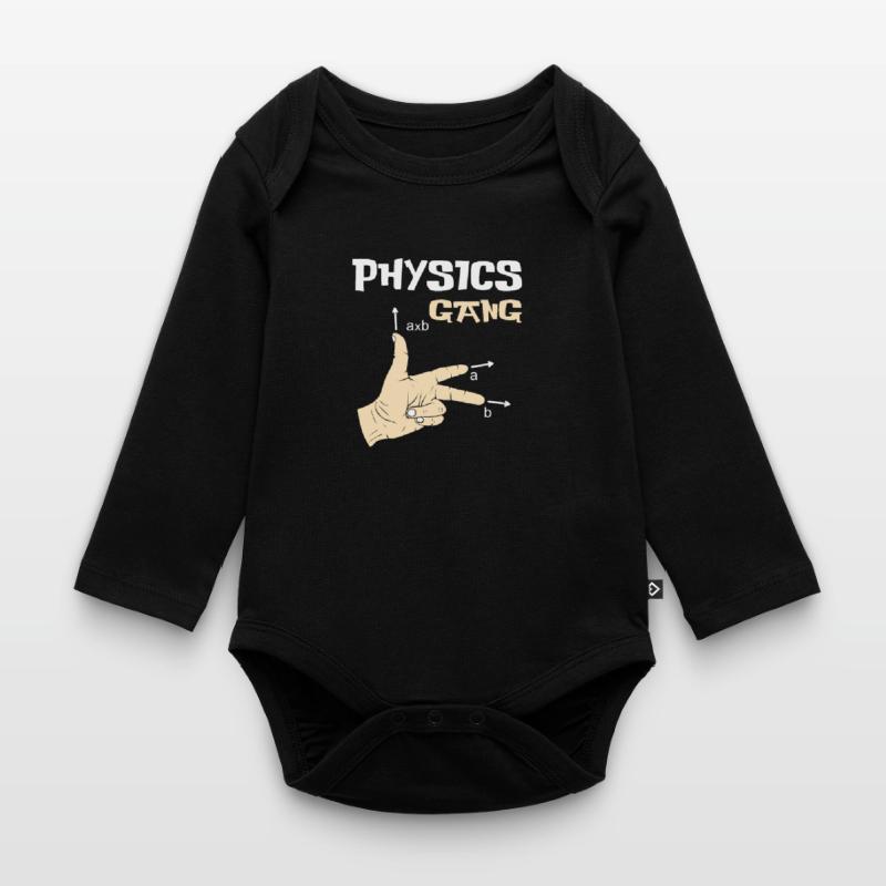 Physics study science physicist gift teaching Organic Longsleeve Baby Bodysuit
