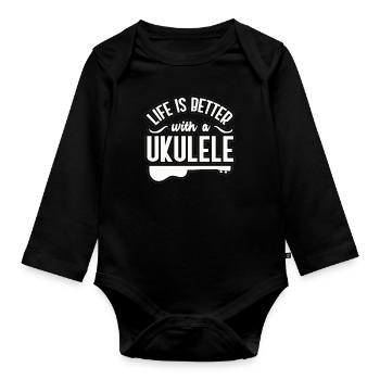 Ukulele - Baby Bio-Langarm-Body - Schwarz - Vorne