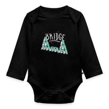 T-shirt Bridge Bridge - Body Bébé bio manches longues - noir - Devant