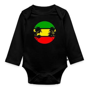 Reggae - Baby Bio-Langarm-Body - Schwarz - Vorne