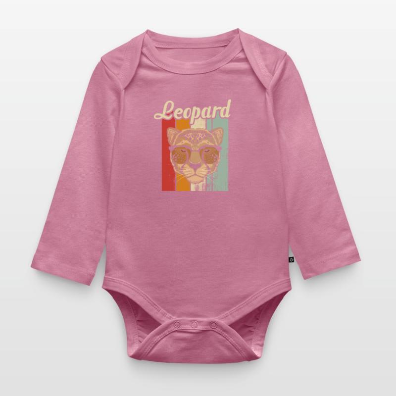 leopard Organic Longsleeve Baby Bodysuit