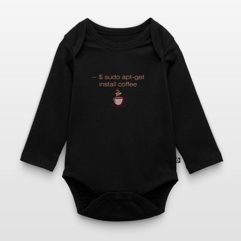 Sudo apt-get install café informaticien Linux Linux Body Bébé bio manches longues