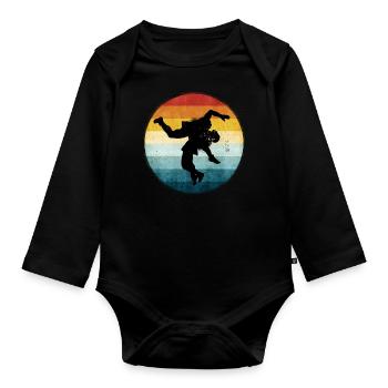 Ringen - Baby Bio-Langarm-Body - Schwarz - Vorne