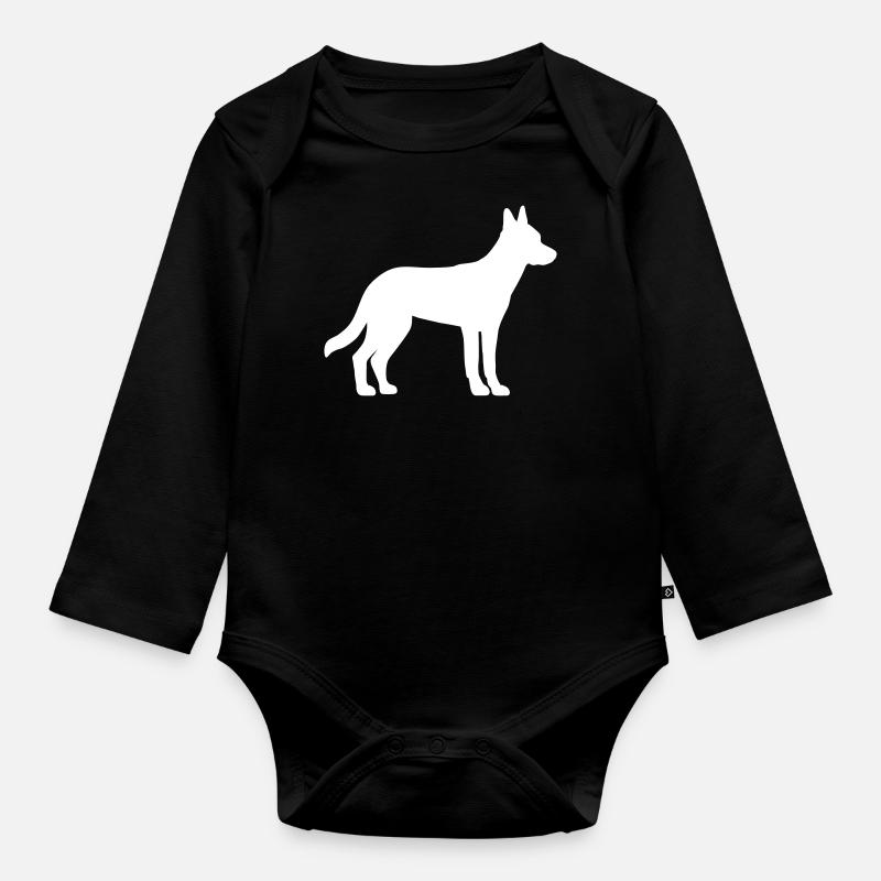 Malinois - Body Bébé bio manches longues - noir