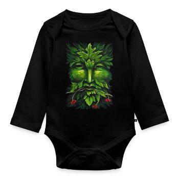 Le conseil forestier - Body Bébé bio manches longues - noir - Devant