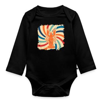 Hummer - Baby Bio-Langarm-Body - Schwarz - Vorne