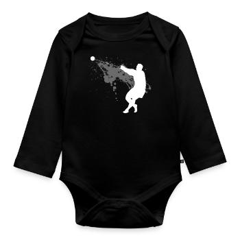 Lancer de marteau lancer de marteau cadeau d'athlétisme lourd - Body Bébé bio manches longues - noir - Devant