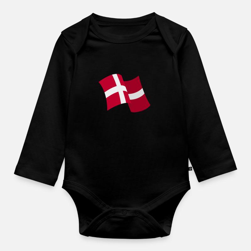 Danemark - Body Bébé bio manches longues - noir
