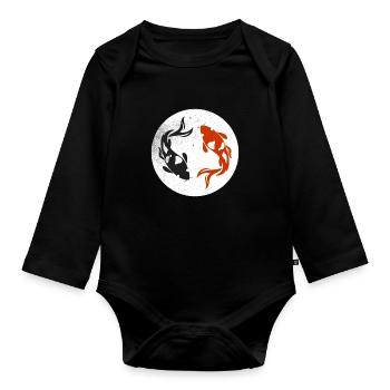 Japan - Baby Bio-Langarm-Body - Schwarz - Vorne