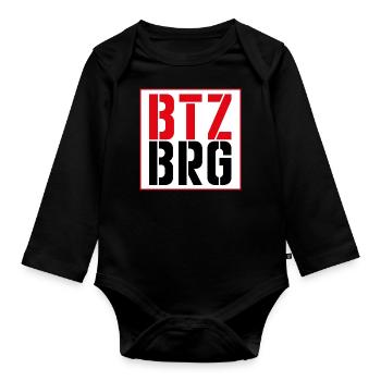 Betzen Berg Kaiserslautern Rote Teufel - Baby Bio-Langarm-Body - Schwarz - Vorne