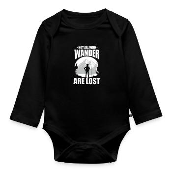 Errer - Body Bébé bio manches longues - noir - Devant