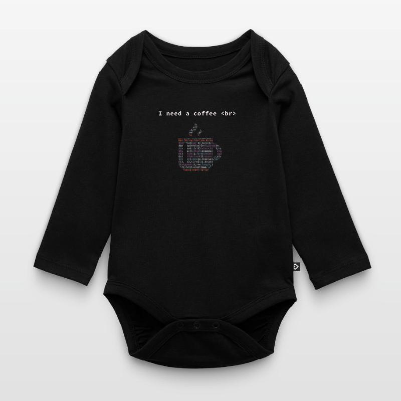Informatiker Kaffee Programmier Informatik Baby Bio-Langarm-Body