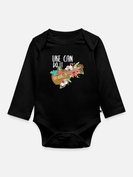 Ukulélé Uke - Body Bébé bio manches longues - noir