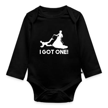 J'en ai un, cadeau de mariage mariée marié - Body Bébé bio manches longues - noir - Devant