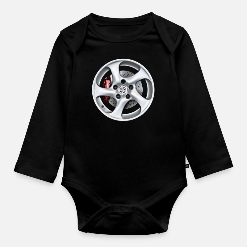 jantes - Body Bébé bio manches longues - noir