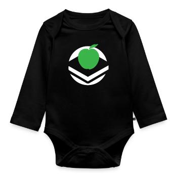 Prof - Body Bébé bio manches longues - noir - Devant
