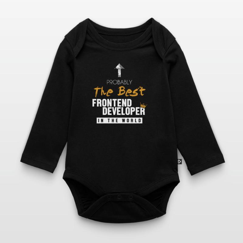 Best Frontend Developer World Developer Coder Baby Bio-Langarm-Body