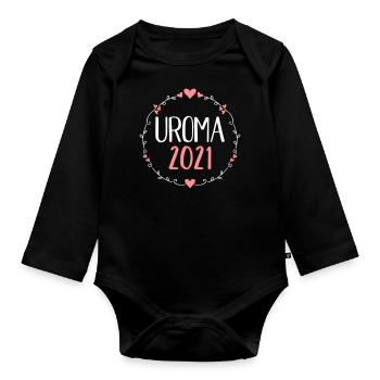 Uroma 2021 - Baby Bio-Langarm-Body - Schwarz - Vorne