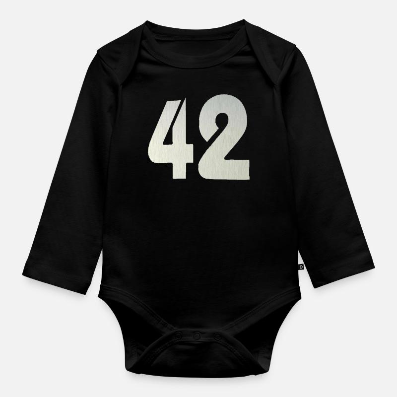 42 - Body Bébé bio manches longues - noir